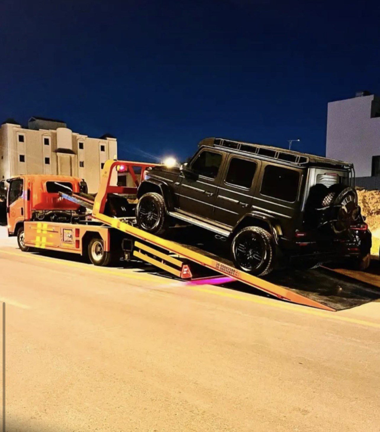 سطحة هيدروليك هاف داون لنقل السيارات حتى 7 طن